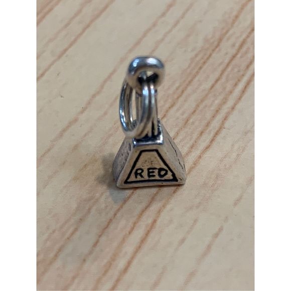 .925 Red Nail Polish Sterling Silver Jewelry Charm #nails - Picture 1 of 5